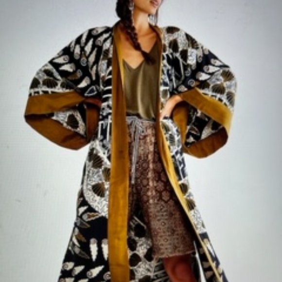 Zandra Rhodes Free People Diamond Duster Kimono NEW - Picture 1 of 6